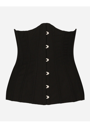 Dolce & Gabbana Cotton Bustier Belt - Woman Belts Black 44