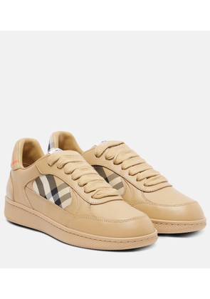 Burberry Burberry Check leather sneakers