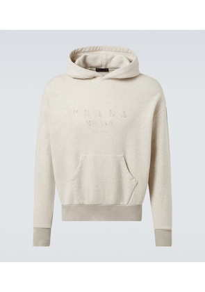 Prada Logo cotton hoodie