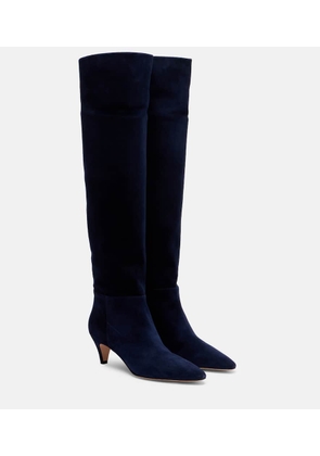 Gianvito Rossi Pointy 55 suede knee-high boots