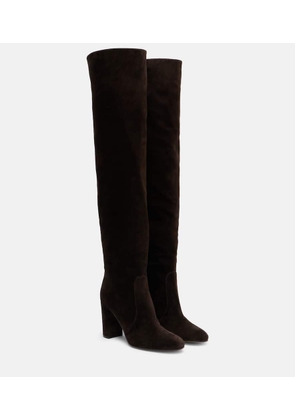 Gianvito Rossi Leather over-the-knee boots
