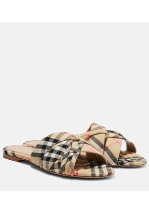 Burberry Burberry Check slides