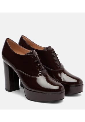 Gianvito Rossi 70 lace-up leather platform pumps