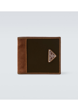 Prada Re-Nylon leather-trimmed wallet