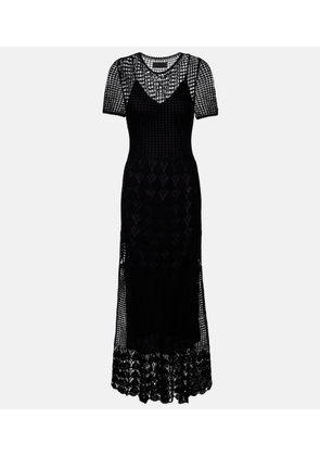 Nili Lotan Yoko crochet cotton midi dress
