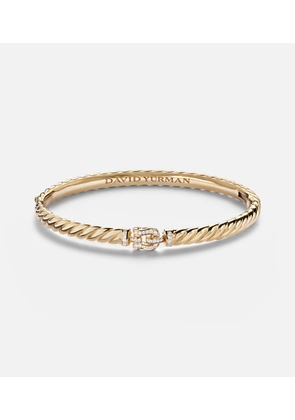 David Yurman Sculpted Cable Buckle 18kt gold bracelet with diamonds