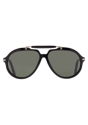 Persol Green Pilot Unisex Sunglasses PO0202S 95/31 57