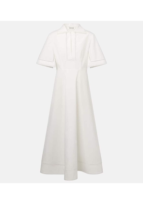 Rohe Embroidered cotton poplin midi dress