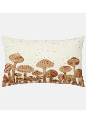 Jonathan Adler Botanist Mushroom Field linen cushion