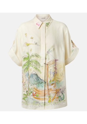 Alemais Anouk printed linen shirt