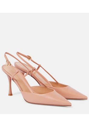 Gianvito Rossi Ascent 85 leather slingback pumps