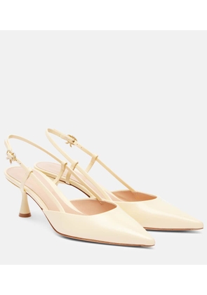 Gianvito Rossi Ascent 55 leather slingback pumps