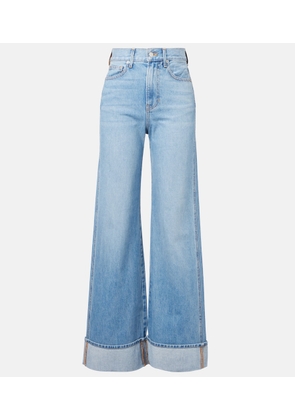 Veronica Beard Taylor high-rise wide-leg jeans
