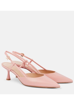 Gianvito Rossi Ascent 55 leather slingback pumps