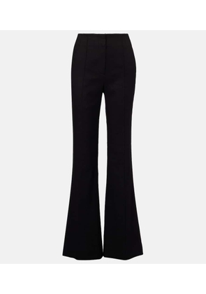 Veronica Beard Komi high-rise linen-blend flared pants