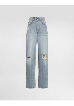 Dolce & Gabbana 5-pocket Denim Trousers - Woman Denim And Jeans Multi-colored 42