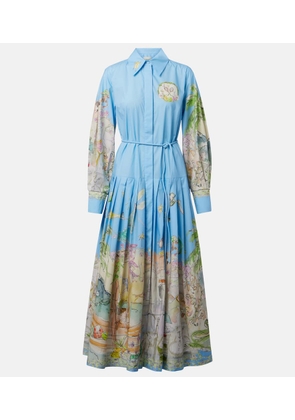 Alemais Anouk printed cotton shirt dress