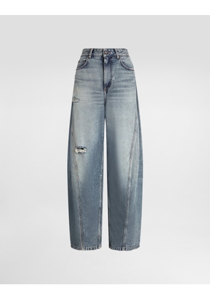 Dolce & Gabbana Denim Trousers - Woman Denim And Jeans Multi-colored 46