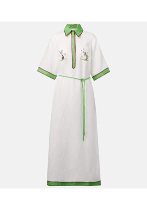 Alemais Play linen polo dress