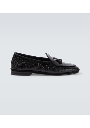 Rubinacci Marphy Loira croc-effect leather loafers