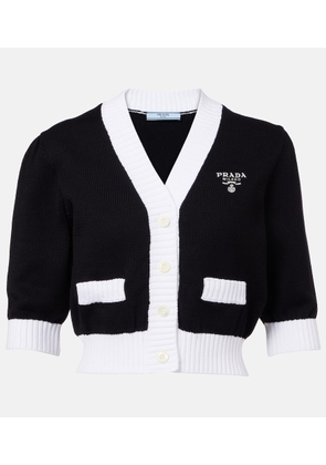 Prada Cropped cotton cardigan