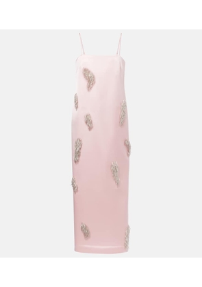 Alemais Cindy embellished satin slip dress