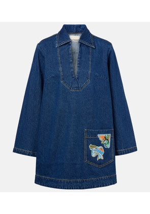 Alemais Speedy denim minidress