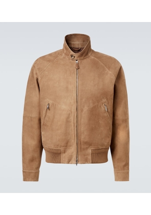 Loro Piana Novak suede bomber jacket