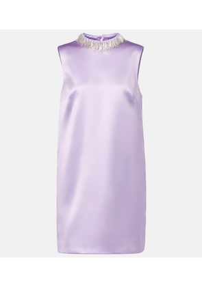 Alemais Laverne embellished satin minidress
