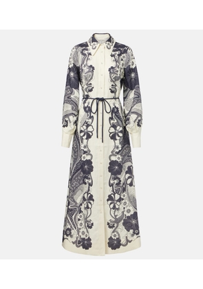 Alemais Mickey printed linen shirt dress