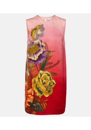 Alemais Inez ombre linen-blend minidress