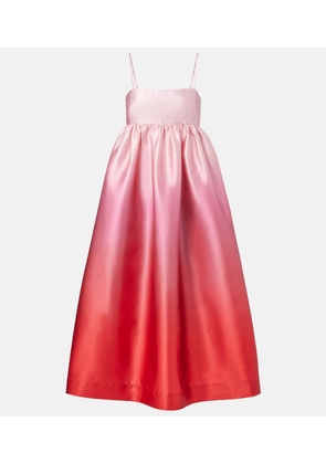 Alemais Inez ombre satin cocktail dress