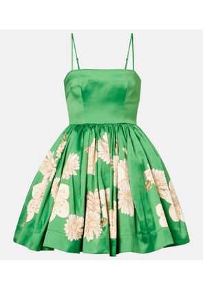 Alemais Floral gathered minidress
