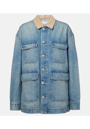 Slvrlake Hayden corduroy-trimmed denim jacket
