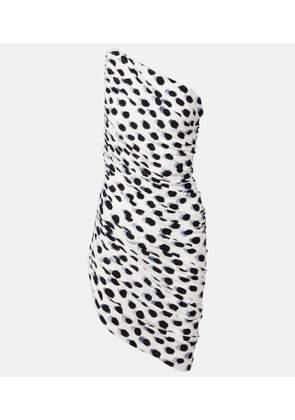 Norma Kamali Diana Pickleball polka-dot minidress