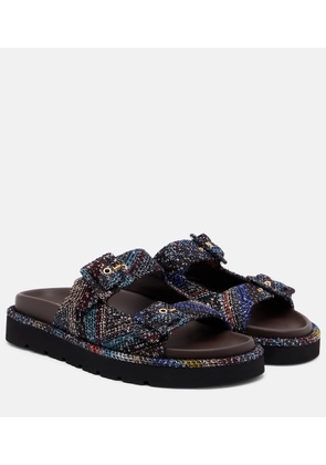 Missoni Zigzag sequined leather sandals