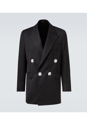 Simone Rocha Embellished double-breasted blazer