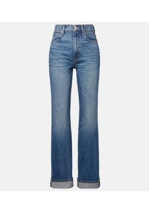 Slvrlake London Turn Up high-rise straight jeans