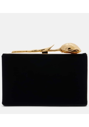 Erdem Bloom Mini velvet clutch