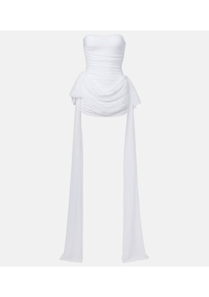 Norma Kamali Bill Pickleball bow-detail minidress