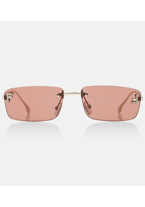 Fendi Fendi First Crystal rectangular sunglasses