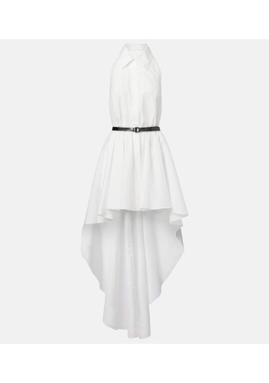 Norma Kamali Halterneck habotai minidress