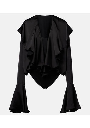 Norma Kamali Ruffled bodysuit