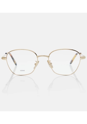 Loewe Slim square metal glasses