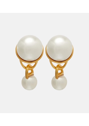 Oscar de la Renta Faux pearl drop earrings