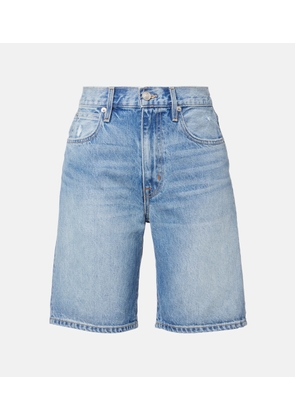 Slvrlake High-rise denim Bermuda shorts