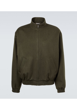 Auralee Camel hair flannel blouson jacket