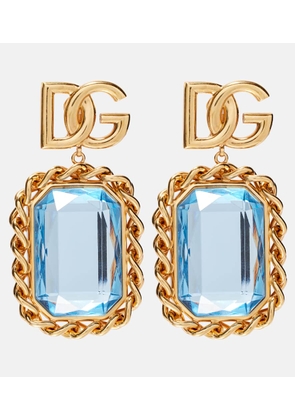 Dolce&Gabbana DG embellished clip-on earrings