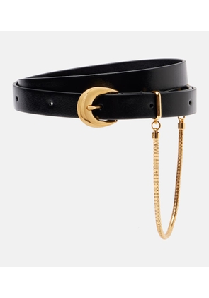 Jil Sander Curve chain-detail leather belt