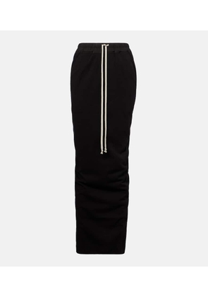 Rick Owens Pillar cotton jersey maxi skirt